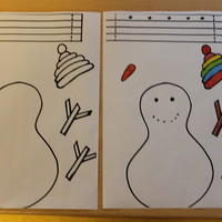Bastelanleitung Schneemann